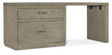 Hooker Furniture Linville Falls Desk - 72in Top-Lateral File and Leg 6150-10908-85