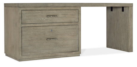 Hooker Furniture Linville Falls Desk - 72in Top-Lateral File and Leg 6150-10908-85