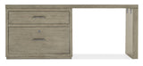 Hooker Furniture Linville Falls Desk - 72in Top-Lateral File and Leg 6150-10908-85