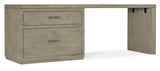 Hooker Furniture Linville Falls Desk - 84in Top-Lateral File and Leg 6150-10917-85