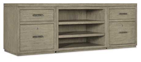 Hooker Furniture Linville Falls Credenza - 84in Top-2 Small Files and Open 6150-10918-85