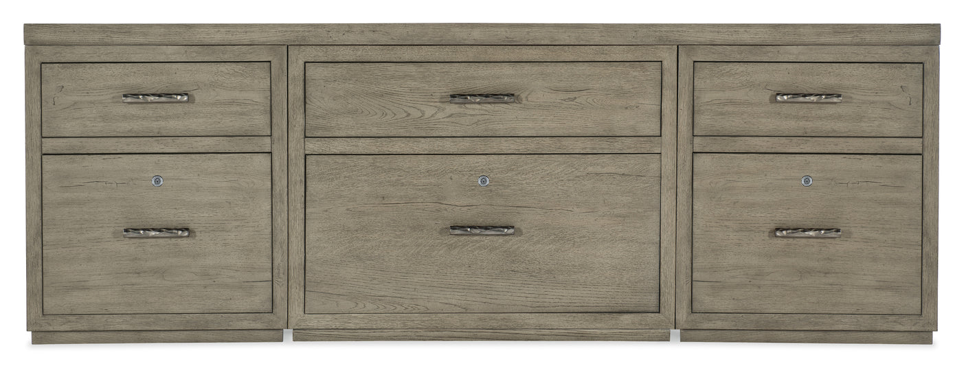 Hooker Furniture Linville Falls Credenza - 84in Top-2 Small Files and Lateral File 6150-10919-85
