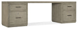 Hooker Furniture Linville Falls Desk - 96in Top-2 Small Files 6150-10921-85