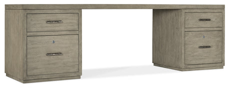 Hooker Furniture Linville Falls Desk - 96in Top-2 Small Files 6150-10921-85