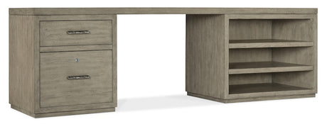 Hooker Furniture Linville Falls Desk - 96in Top-Small File and Open 6150-10922-85