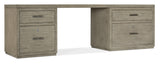 Hooker Furniture Linville Falls Desk - 96in Top-Small File and Lateral File 6150-10923-85