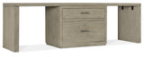Hooker Furniture Linville Falls Desk - 96in Top-Lateral File and 2 Legs 6150-10926-85