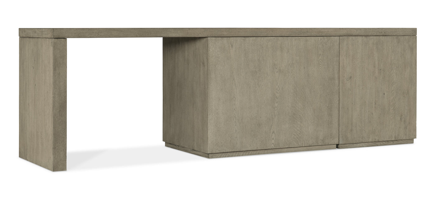 Hooker Furniture Linville Falls Desk - 96in Top-Small File-Open and Leg 6150-10927-85