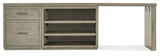 Hooker Furniture Linville Falls Desk - 96in Top-Small File-Open and Leg 6150-10927-85