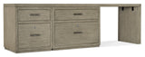 Hooker Furniture Linville Falls Desk - 96in Top-Small File-Lateral File and Leg 6150-10928-85