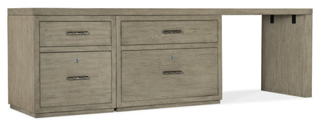 Hooker Furniture Linville Falls Desk - 96in Top-Small File-Lateral File and Leg 6150-10928-85