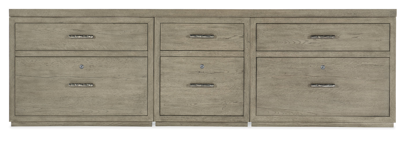 Hooker Furniture Linville Falls Credenza - 96in Top-Small File and 2 Lateral Files 6150-10931-85