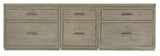 Hooker Furniture Linville Falls Credenza - 96in Top-Small File and 2 Lateral Files 6150-10931-85
