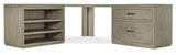 Hooker Furniture Linville Falls Corner Combo-2-36in Tops-Open and Lateral File 6150-10936-85