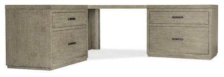 Hooker Furniture Linville Falls Corner Combo-2-36in Tops-2 Lateral Files 6150-10938-85