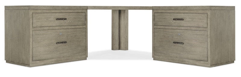 Hooker Furniture Linville Falls Corner Combo-2-36in Tops-2 Lateral Files 6150-10938-85