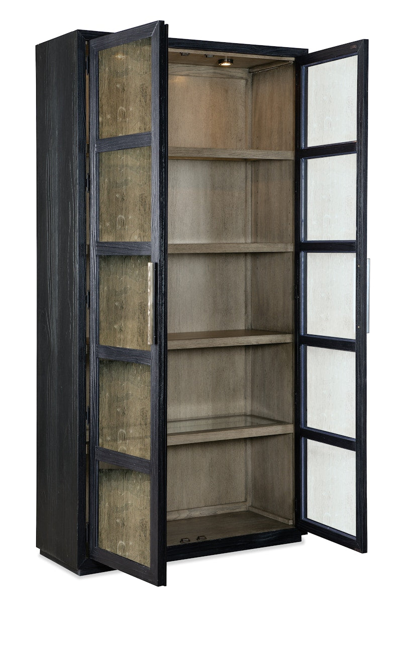 Hooker Furniture Linville Falls Shou Sugi Ban Curio Cabinet 6150-75906-99