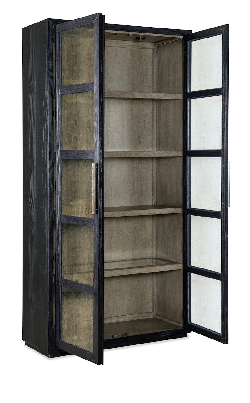 Hooker Furniture Linville Falls Shou Sugi Ban Curio Cabinet 6150-75906-99