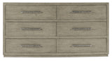 Hooker Furniture Linville Falls Chimney Gap Six Drawer Dresser 6150-90002-85