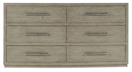 Hooker Furniture Linville Falls Chimney Gap Six Drawer Dresser 6150-90002-85