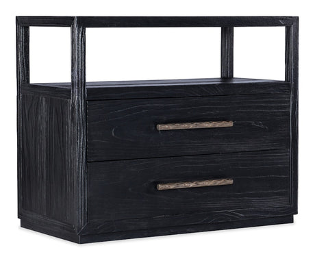Hooker Furniture Linville Falls Shou Sugi Ban Two Drawer Nightstand 6150-90016-99