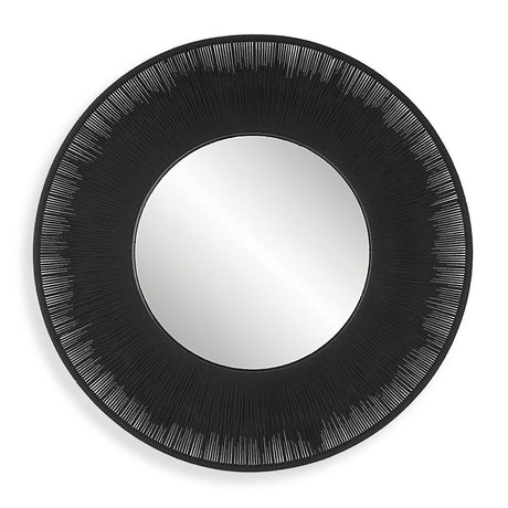Sailor's Knot Round Mirror, Black - Kings Fine Art & Decor