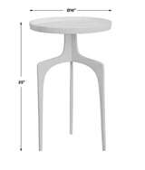 Kenna Accent Table, White