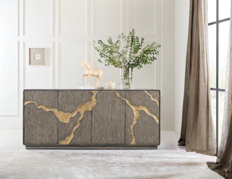 Hooker Furniture Melange Fissured Entertainment Credenza 628-55068-89