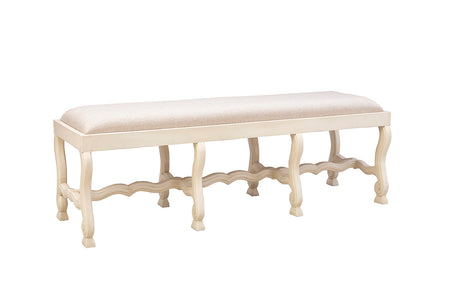 Cream Romeo Bench - Kings Fine Art & Decor