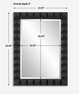 Studded Mirror, Black
