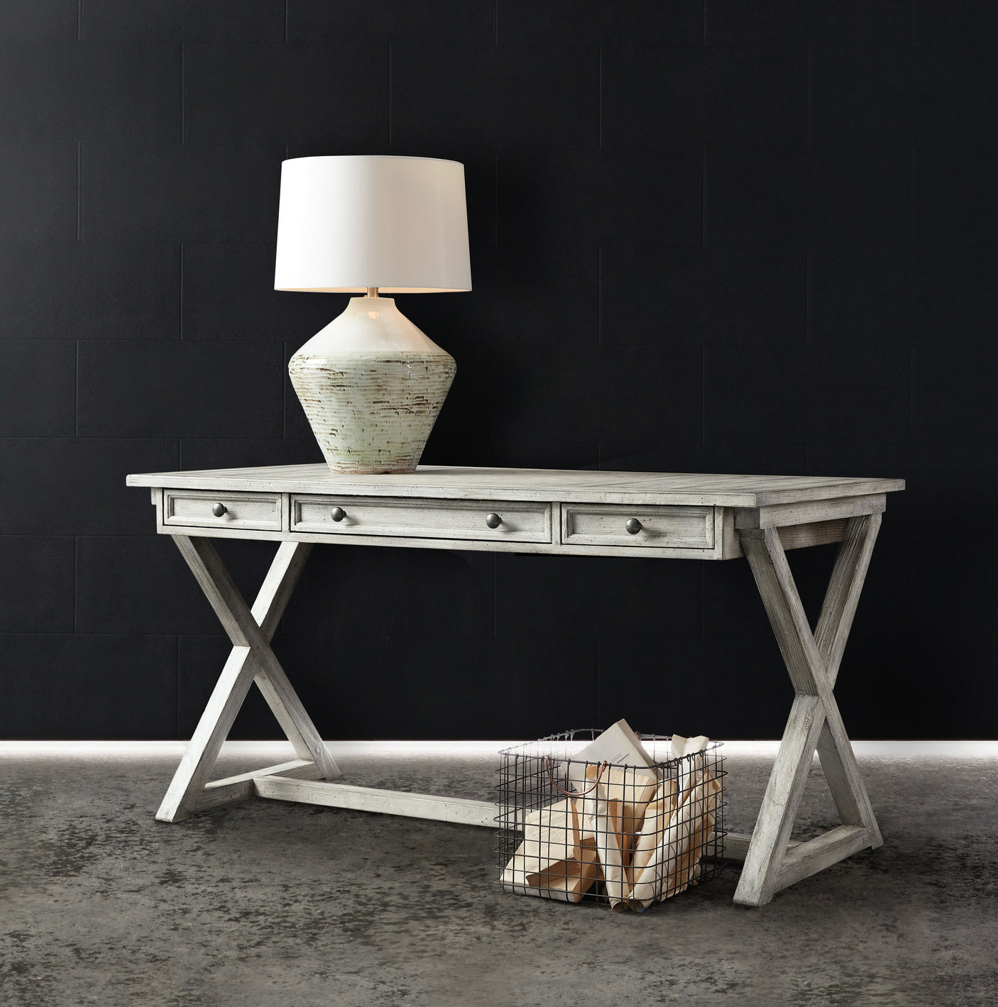 Hooker Furniture Melange Dixon Writing Desk 638-10019-GRY