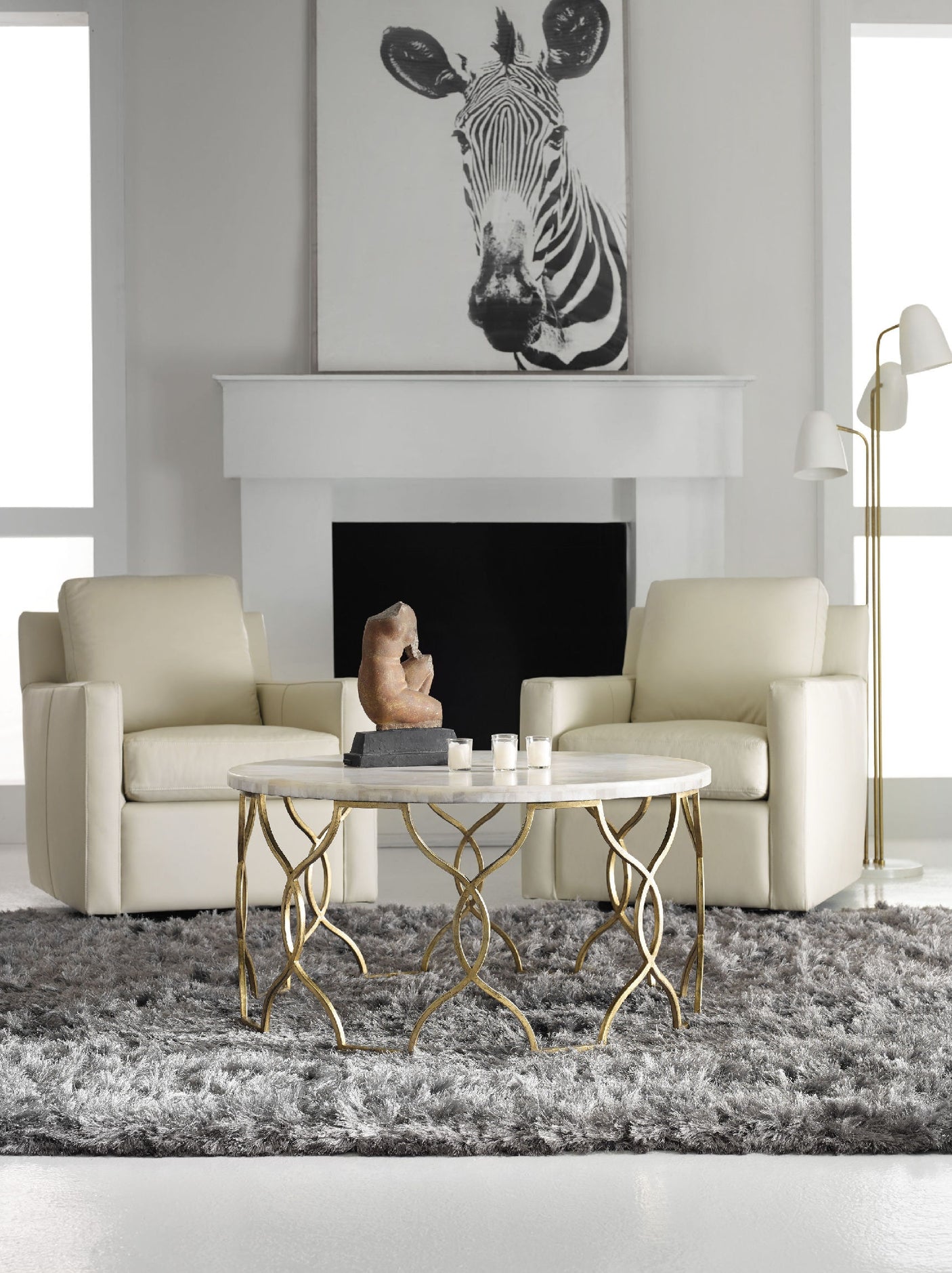 Hooker Furniture Melange Corrina Cocktail Table 638-50359-WH
