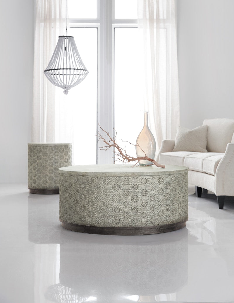 Hooker Furniture Melange Greystone Round Cocktail Table 638-80006-95