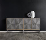 Hooker Furniture Melange Zola Four-Door Credenza 638-85316-LTGY