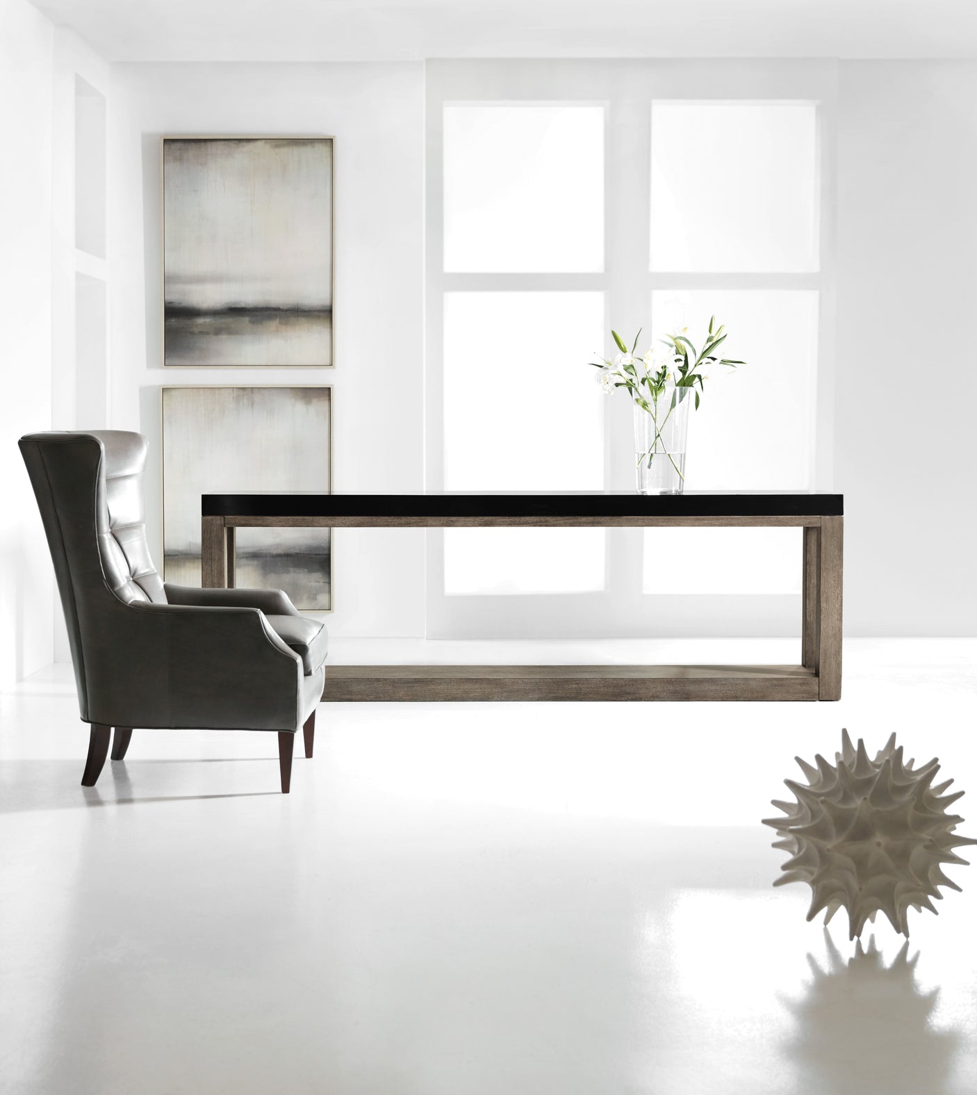 Hooker Furniture Melange Vienna Console 638-85425-BLK