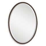 Sherise Oval Mirror, Bronze - Kings Fine Art & Decor