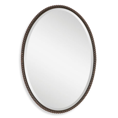 Sherise Oval Mirror, Bronze - Kings Fine Art & Decor