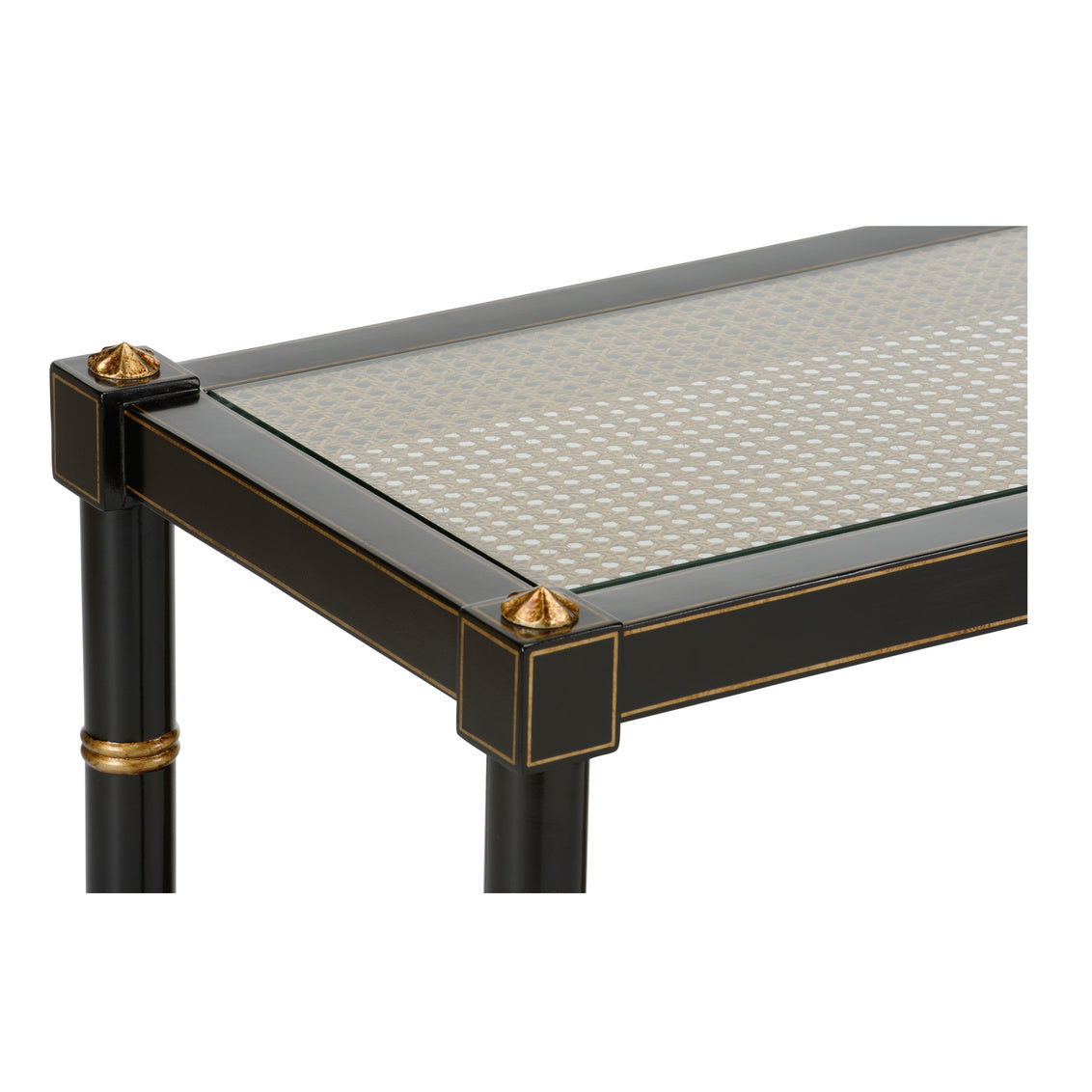 Conner Cane Console - Black