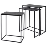 Coreene Nesting Tables, Black, S/3