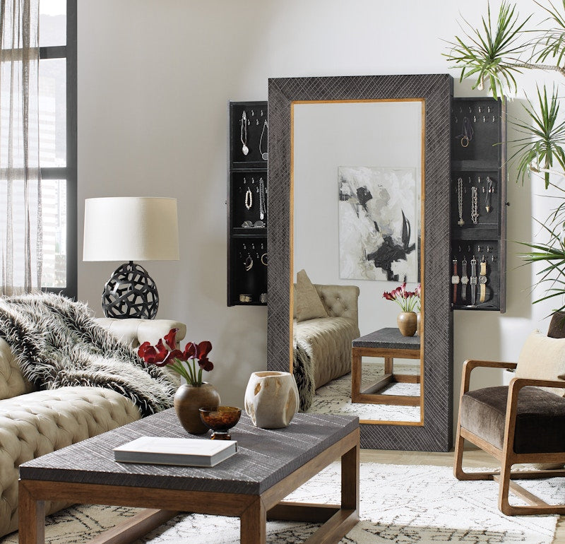 Hooker Furniture Big Sky Floor Mirror w/Jewelry Storage 6700-50007-99