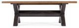 Hooker Furniture Big Sky Trestle Dining Table w/2-20in leaves 6700-75200-80