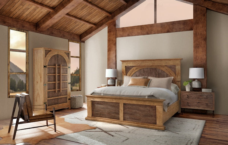 Hooker Furniture Big Sky Cal King Corbel Bed 6700-90360-80