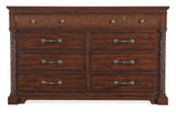 Hooker Furniture Charleston Nine-Drawer Dresser 6750-90302-85