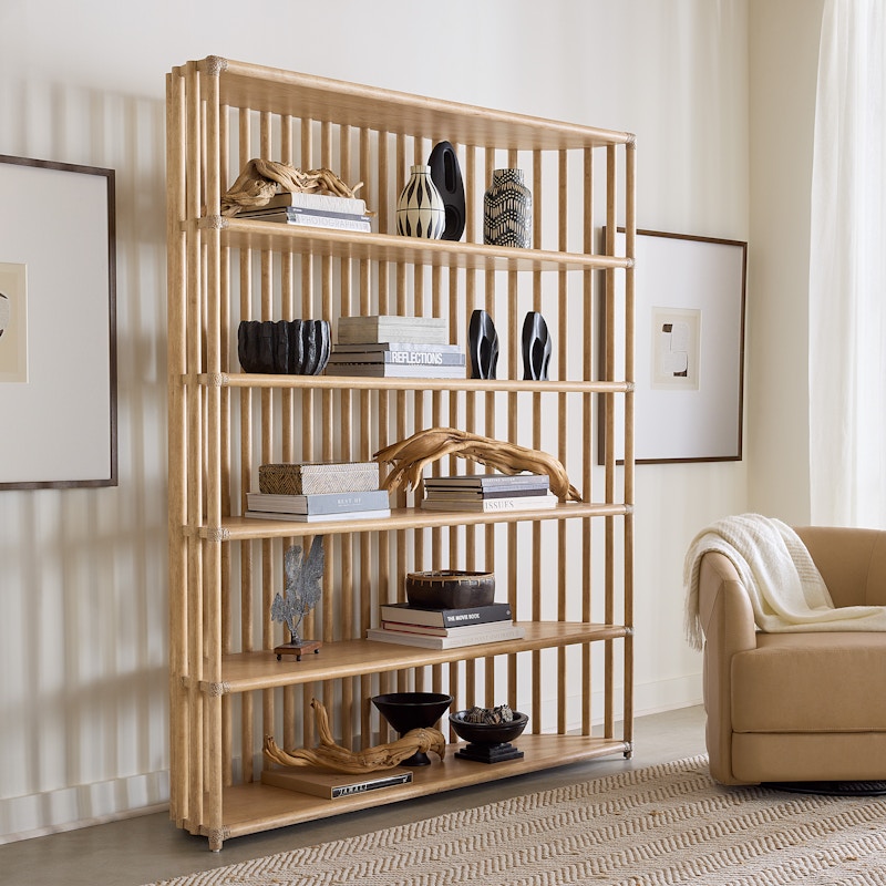 Hooker Furniture Retreat Slatted Bookcase 6950-10446-80
