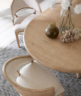 Hooker Furniture Retreat Pole Rattan Round Dining Table w/1-20in leaf 6950-75201-80