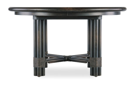 Hooker Furniture Retreat Pole Rattan Round Dining Table w/1-20in leaf 6950-75201-99