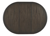 Hooker Furniture Retreat Pole Rattan Round Dining Table w/1-20in leaf 6950-75201-99