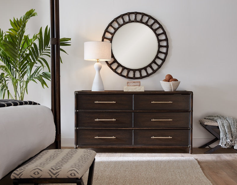 Hooker Furniture Retreat Pole Rattan Dresser 6950-90202-99