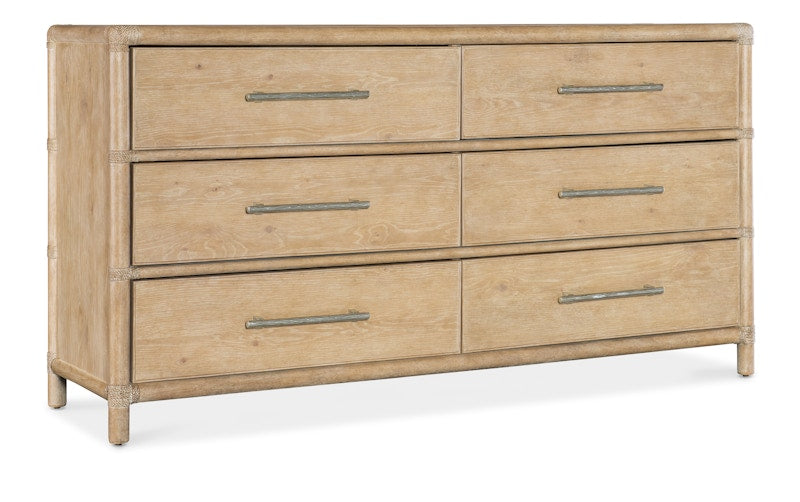 Hooker Furniture Retreat Pole Rattan Dresser 6950-90202-80
