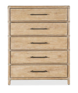 Hooker Furniture Retreat Pole Rattan Five-Drawer Chest 6950-90210-80